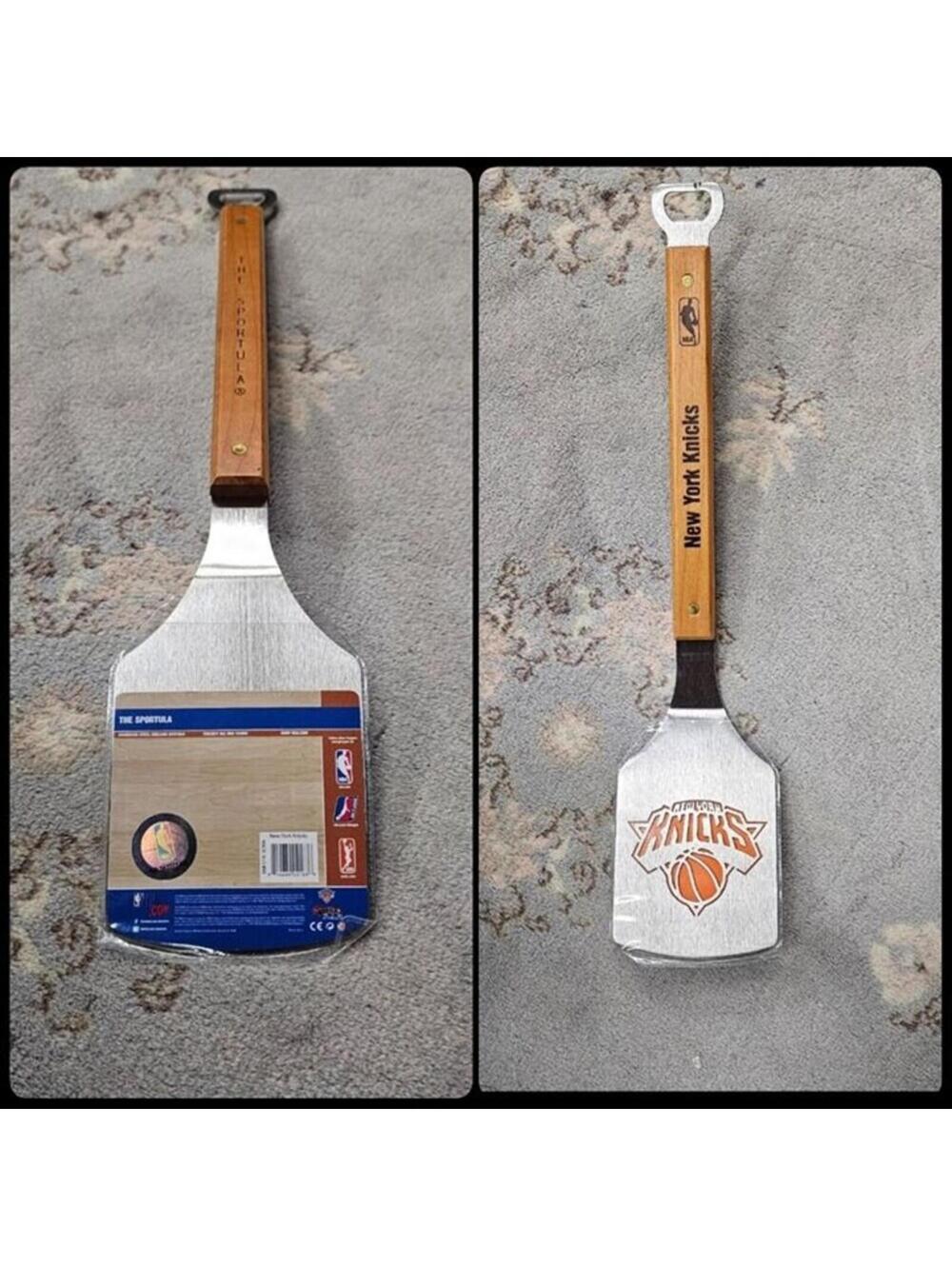NY Knicks NBA BBQ grill Sportula spatula & bottle opener